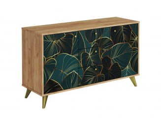 Комод Фьюжн КМ-003 дуб крафт золотой/TROPICAL