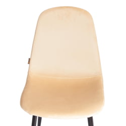Мягкий стул BREEZE (mod. JSC-58) Велюр/металл , 44 х 53 х 86 см, sandy (песочный) HLR6 / черный