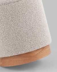 Пуф с ящиком Холли S букле бежевый