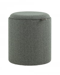 Пуф-столик с ящиком Хюгге S букле темно-серый