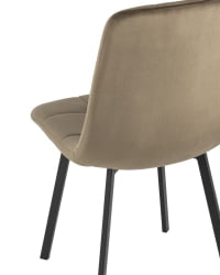 Комплект из двух стульев Chilly велюр коричневый 2 шт.