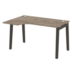 Стол эргономичный левый ОНИКС ВООД ОВ.СА-2(Л) Тиквуд Темный/Темный / ONIX WOOD OW.SA-2(L)