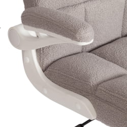 Кресло офисное Lugano Wh ткань teddy, светло-серый