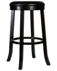 Круглый барный табурет DOBRIN BOB BAR (капучино, черный) 2 шт