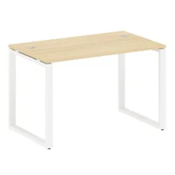 Стол письменный на О-образном м/к METAL SYSTEM БО.СП-2 Акация/Белый