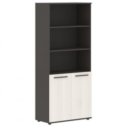 Шкаф с одним комплектом глухих малых дверей EDIS EHCS 85.5 Ясень Траун Мокко Мокко