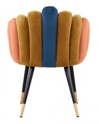 Кресло Камелия велюр Сине-зеленый