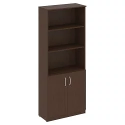 Шкаф высокий широкий (2 низкие двери ЛДСП) NOVA S В.СТ-1.1 Венге Цаво