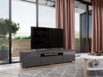 ТВ тумба Бруклин ЛД 685.050.000 Оникс Серый глянец