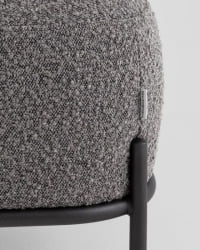 Пуф Стоун П ткань букле темно-серый