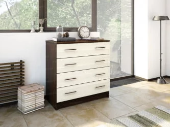 Комод в прихожую Дуб вотан/Белый