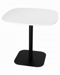Стол обеденный DOBRIN OTIS (белая столешница, черное основание)
