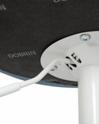 Стул барный DOBRIN TAILOR WHITE (пудрово-голубой велюр (MJ9-74)) 2 шт