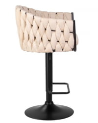 Стул барный DOBRIN LEON (бежевая ткань (LAR 275-1)) 2 шт