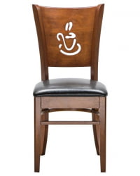 Стул обеденный DOBRIN JERRY (шоколад, черный) 2 шт