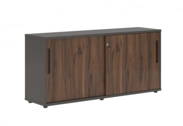 Шкаф с дверьми-купе ЕДИС ЕЛC 1643 Дуб Денвер темный Черный Мокко / EDIS ELC