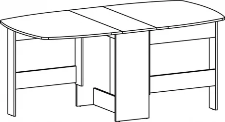 Стол обеденный 1-65 ТМ1 Венге