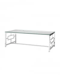 Журнальный стол БРУКЛИН 120x60 Серебро