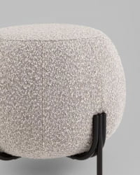 Пуф Флик new ткань букле серо-бежевый