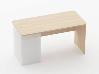 Стол прямой под встроенную тумбу Glassy 1.101.14Л Туя