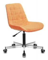 Кресло для оператора Бюрократ CH-350M Оранжевый Velvet 72