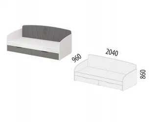 Детская кровать с бортиком Аляска 501.11