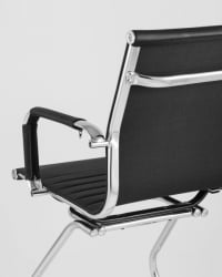Кресло для посетителей ТопЧаирс Висит черное 2 шт. / TopChairs Visit