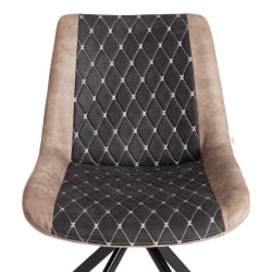 Стул KELT ( mod. 8799 ) металл,ткань наппа, 50 х 60 х 84 х 49,5 см, черный/коричневый