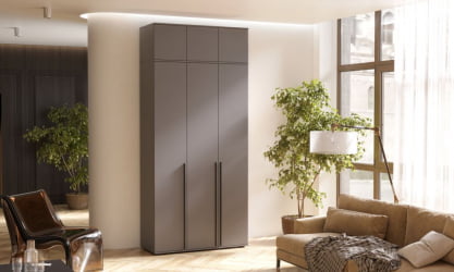 Шкаф Норд 3-х ств. + антресоль Графит