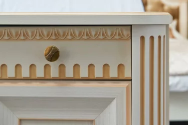 Комплект мебели для спальни Марлен №6 Кремовый белый Патина