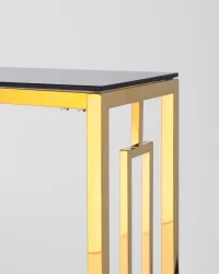 Консоль БРУКЛИН 115x30 Золото стекло smoke