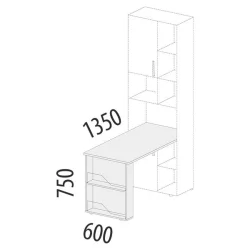 Компьютерный стол Аляска 501.16