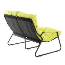 Диван с металлическими ножками Ergo / Эрго рогожка с водоотталкивающей пропиткой, Лайм