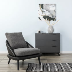 Комод 3 ящика CITY 400955801h Графит