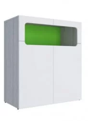 Тумба Палермо Юниор 06 Белый глянец Ясень шимо светлый Зеленый