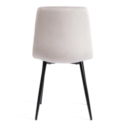 Стул CHILLY (mod. JSC-220) Велюр/металл , 44,5х52,5х88 см, Light grey (светло-серый) HLR14 / черный