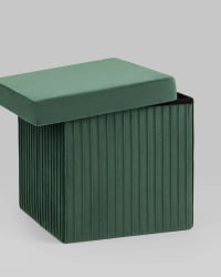 Пуф складной с ящиком Store Square Зеленый