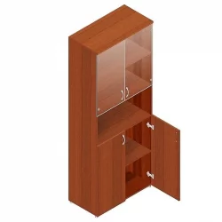 Шкаф для документов с прозрачными стеклами Р.Ш-4СБ Орех Гепланкт