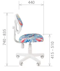 Детское кресло CHAIRMAN KIDS 106 White Единороги