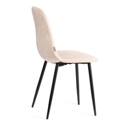 Мягкий стул BREEZE (mod. JSC-58) Велюр/металл , 44 х 53 х 86 см, creamy (кремовый) HLR 5 / черный