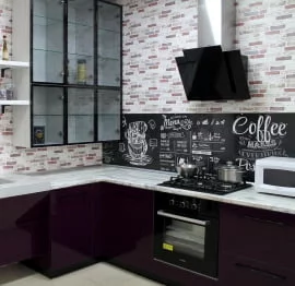 Глянцевый фартук (КОМПОЗИТ) KM 33