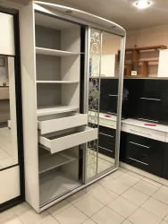 Блок ящиков для шкафа 1600x600 и 2400x600 Ящ-77 ВД Выбеленное дерево