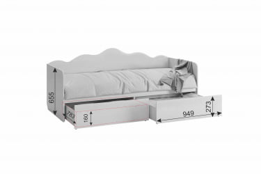 Кровать Чудо MDW-07 Белый рамух