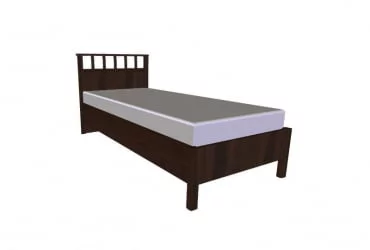 Кровать Люкс (900) Sherlock 50 Орех шоколадный (спальня)