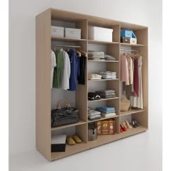 Шкаф-купе 3-х дверный Акцент-Лайт Д3 1800х600 Дуб крафт золотой