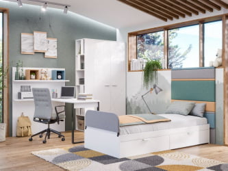 Комплект мебели для детской Милтон №1 Белый Шенилл