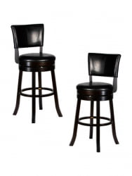 Вращающийся полубарный стул DOBRIN JOHN COUNTER (капучино, черный) 2 шт