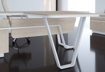 Стол для заседаний Line СФ-571722.1 Дуб светлый Белый