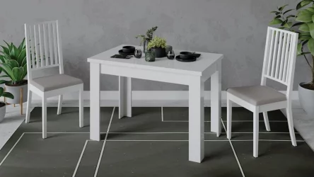 Стол обеденный Промо тип 4 Белый/Белый