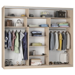 Шкаф-купе B-230х270х60-1(ЯШТ-ЯШС-D7D8D7)